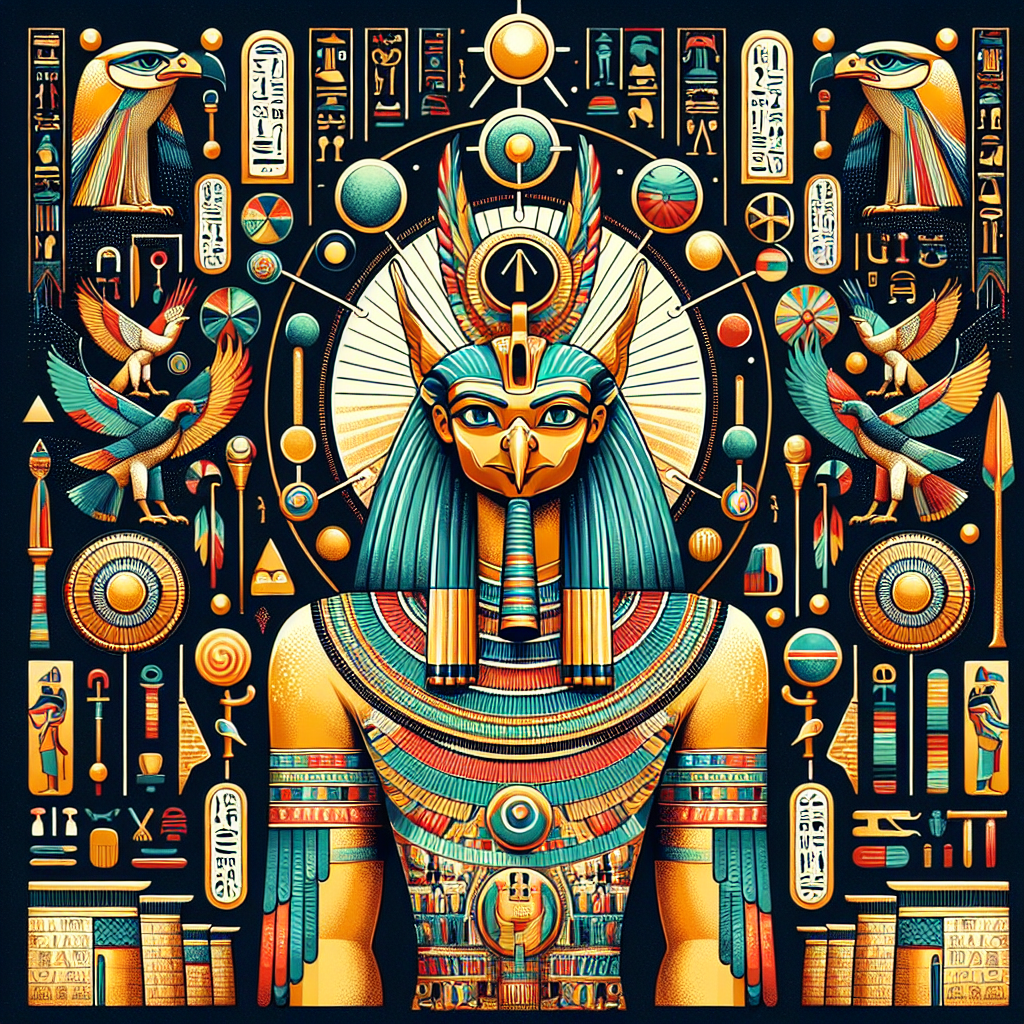 Ancient Egyptian art depicting Horus