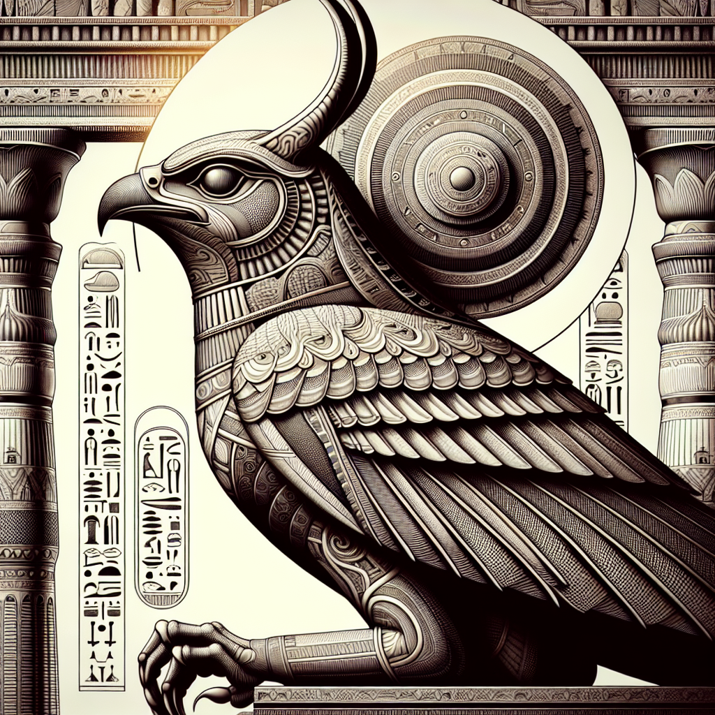 Ancient Egyptian depiction of Horus